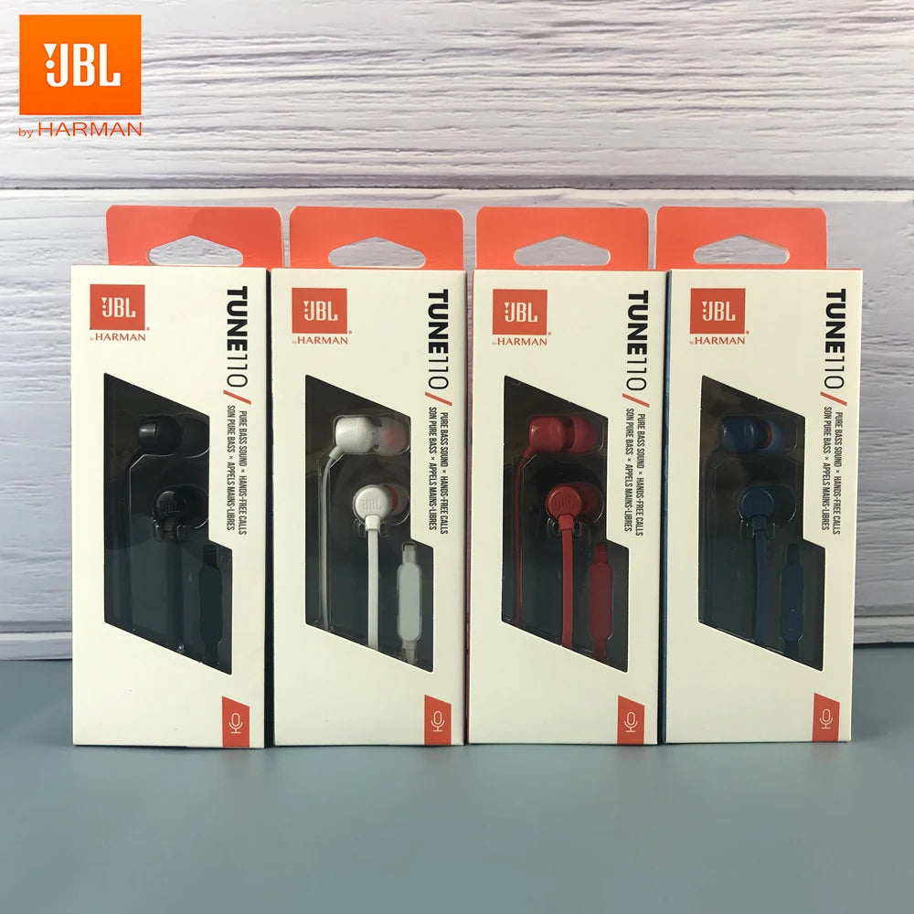 JBL TUNE 110 Wired Earphones – Black