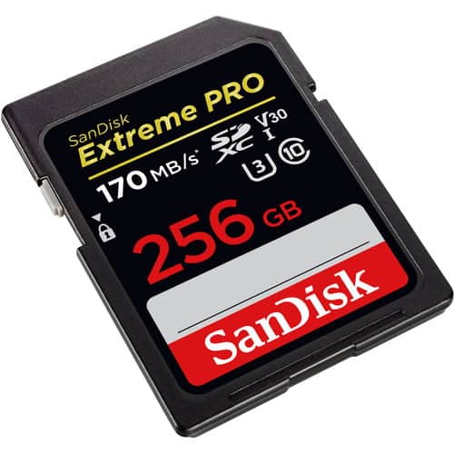 SanDisk 256GB Extreme PRO SDXC Memory Card
