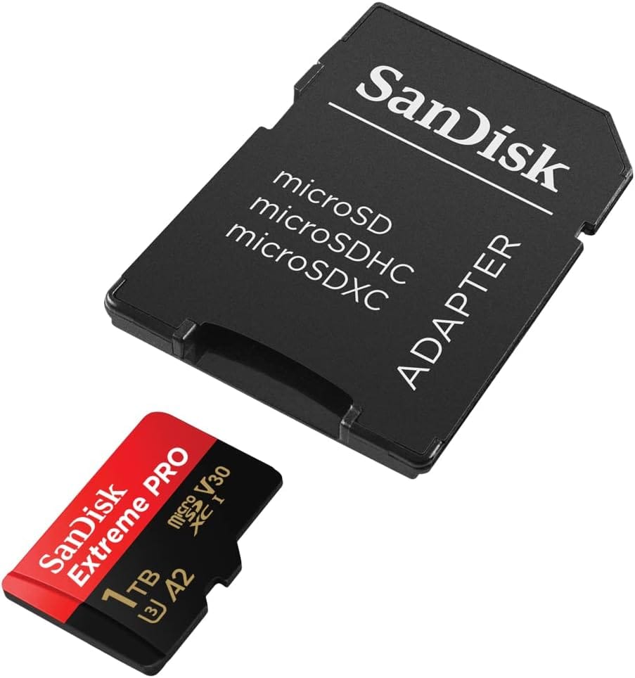 SanDisk Extreme PRO 1TB microSDXC Memory Card – SD Adapter Included