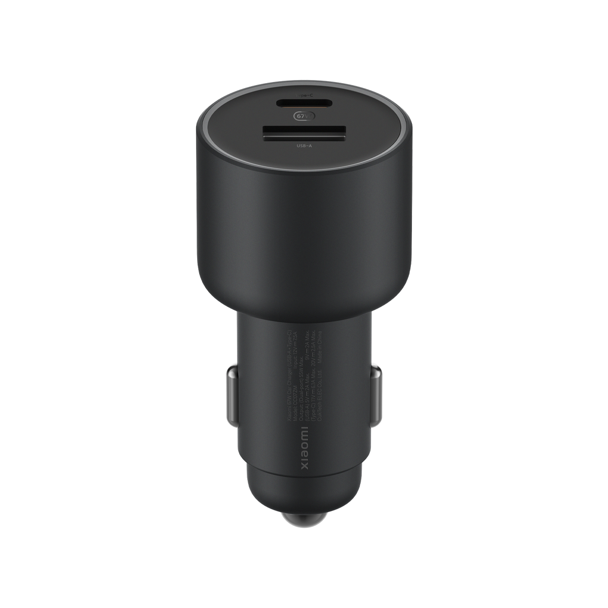 Xiaomi 67W Car Charger – USB-A + Type-C Dual Port (CC07ZM)