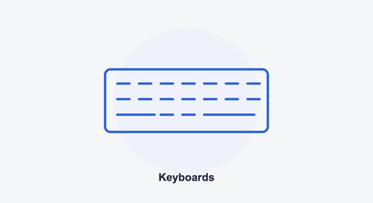 Illustration of a mechanical keyboard