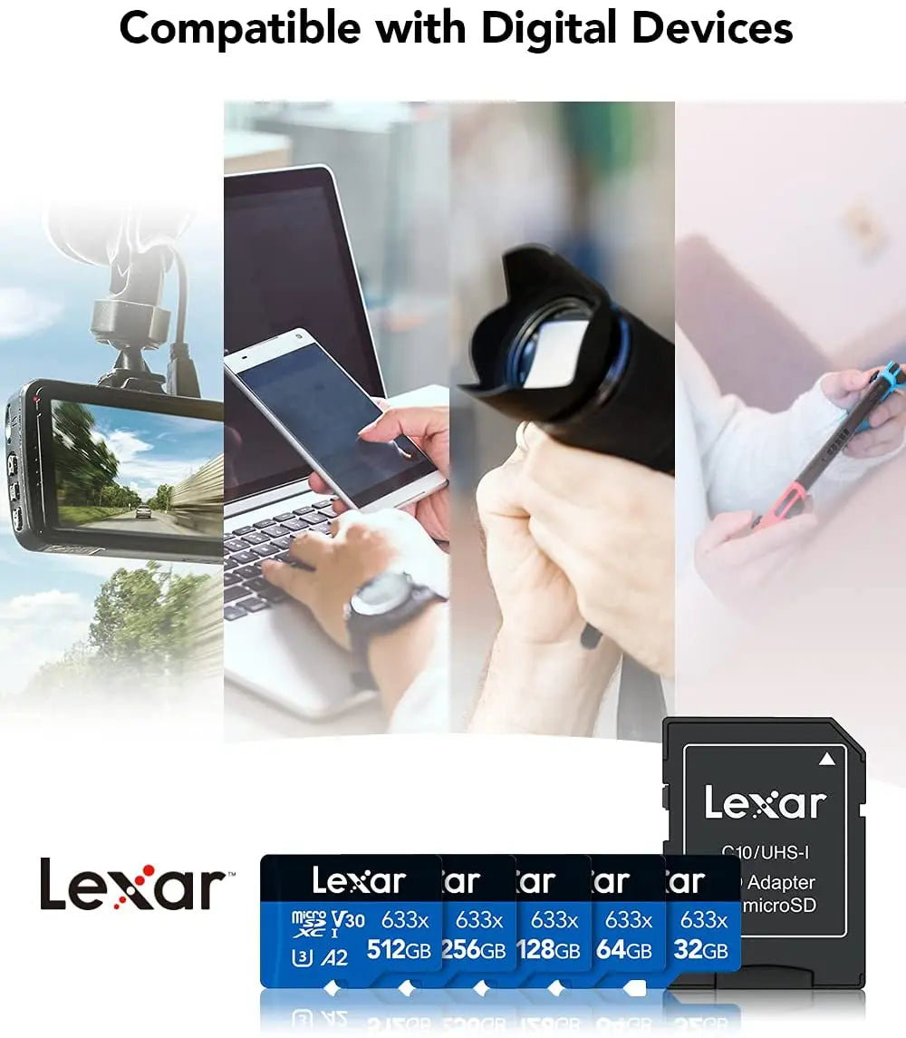 Lexar 633x 512GB microSDXC Memory Card