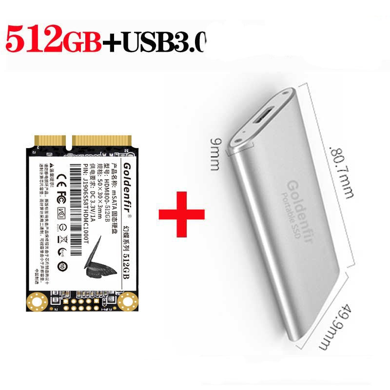 512GB Mini SATA SSD for Desktop & Laptop – view 4
