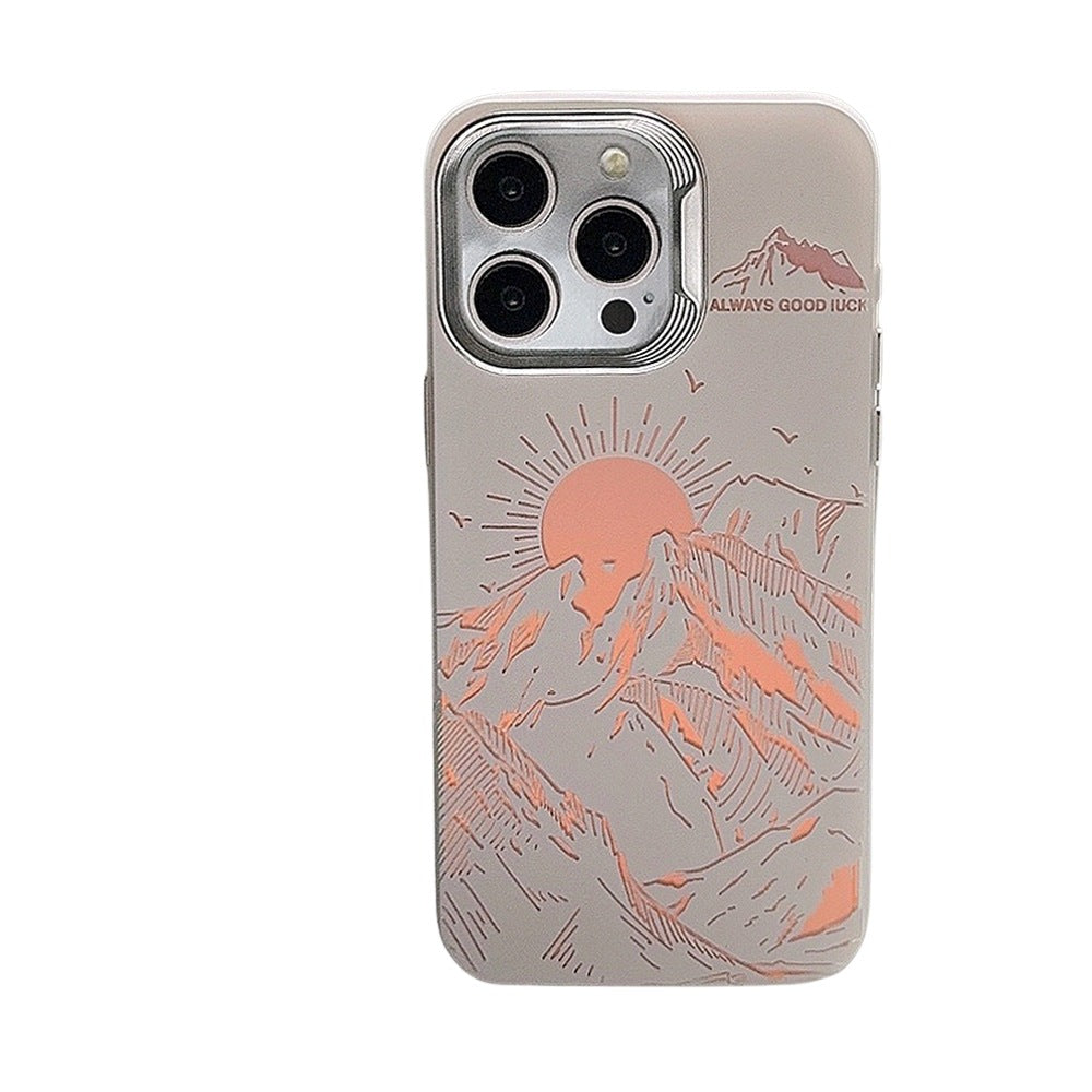 Sunset Mountain Electroplated Phone Case – view 3