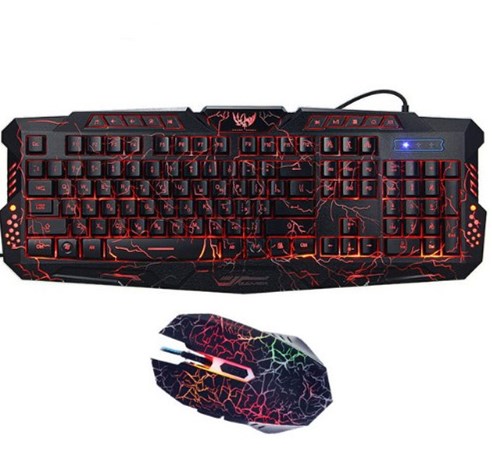 RGB gaming keyboard and mouse combo included in the 1080p Gaming Starter Bundle
