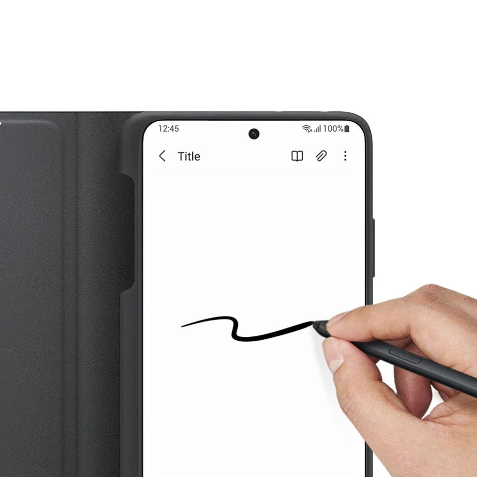 Samsung S-View Flip Cover Case with S-Pen For Galaxy S21 Ultra 5G