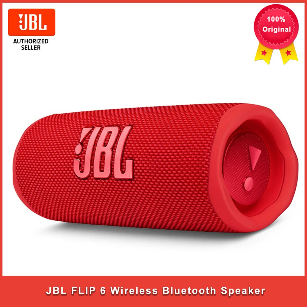 JBL Flip 6 Portable Bluetooth Speaker – Red