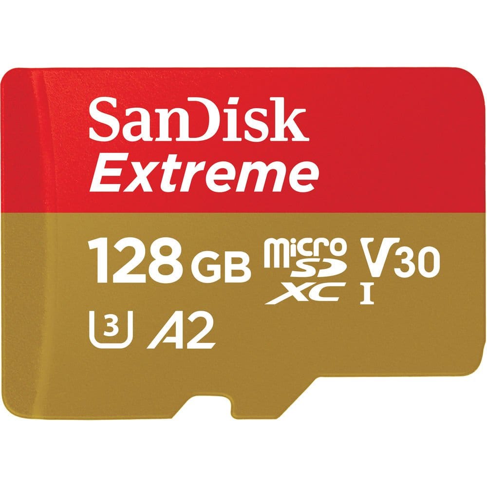 SanDisk 128GB Extreme UHS-I MicroSDXC Memory Card