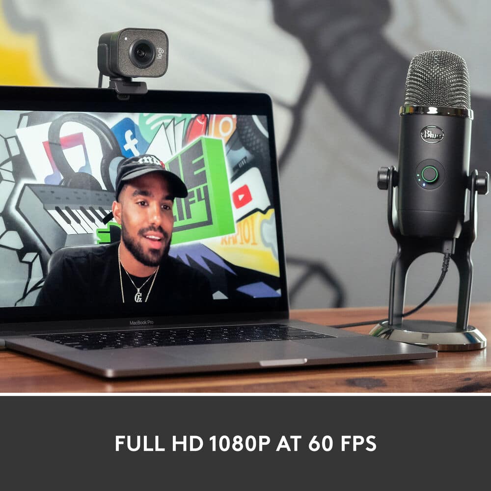 Logitech StreamCam Full HD Webcam – 1080p 60fps USB-C – Graphite