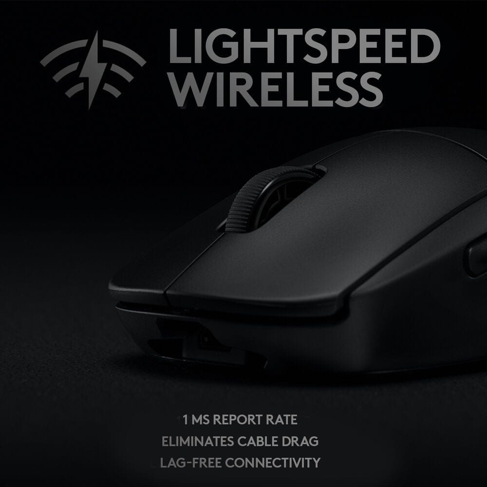 Logitech G PRO Wireless Gaming Mouse – HERO 25K – Black