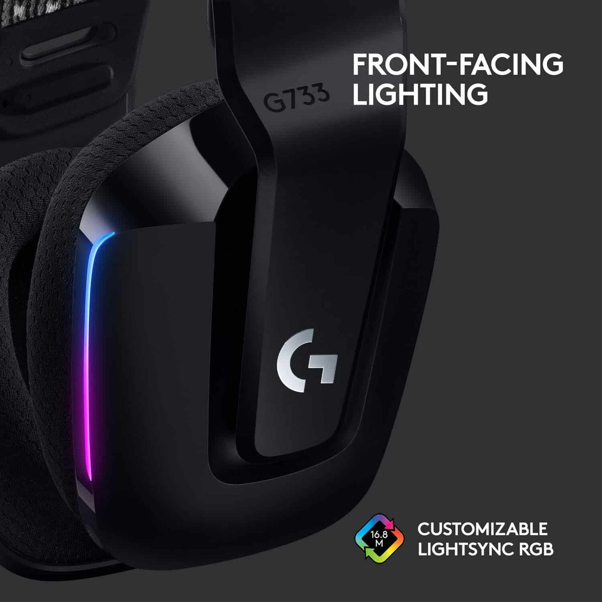 Logitech G733 Wireless Gaming Headset LIGHTSPEED – Black