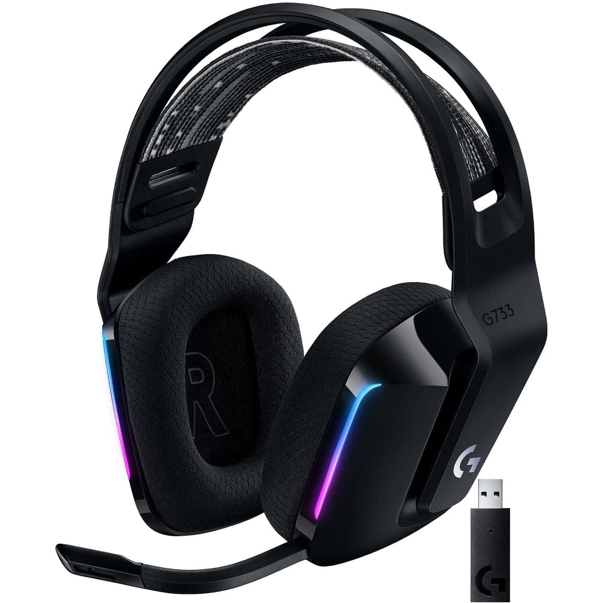 Logitech G733 Wireless Gaming Headset LIGHTSPEED – Black