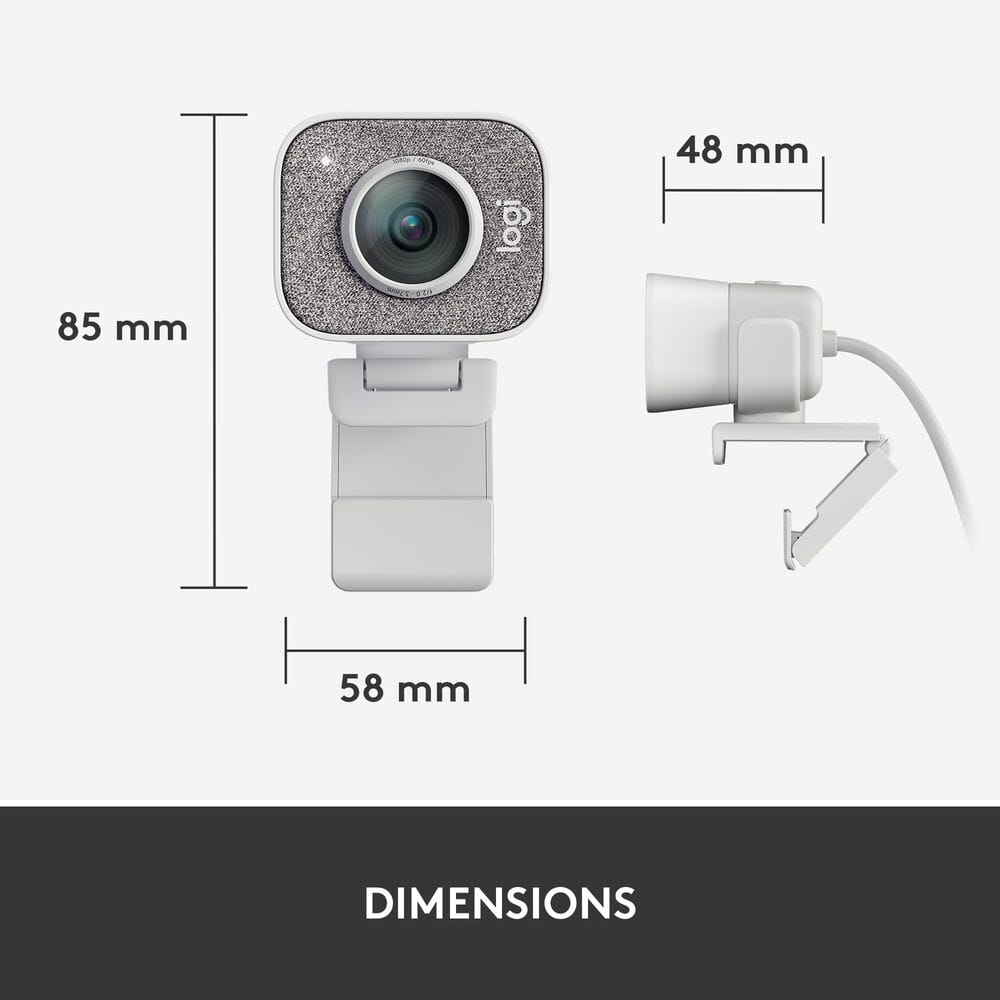 Logitech StreamCam USB-C Webcam – 1080p – White