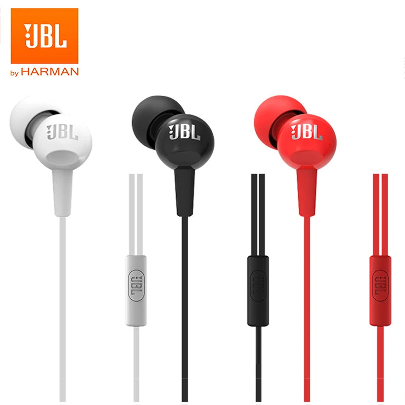 JBL C100Si Wired Earphones – Black
