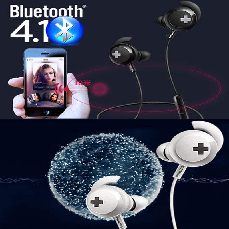 Philips SHB4305 BASS+ Bluetooth Earphones – Black