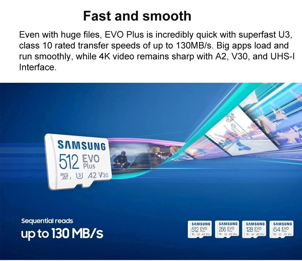 Samsung EVO Plus 128GB microSDXC Memory Card