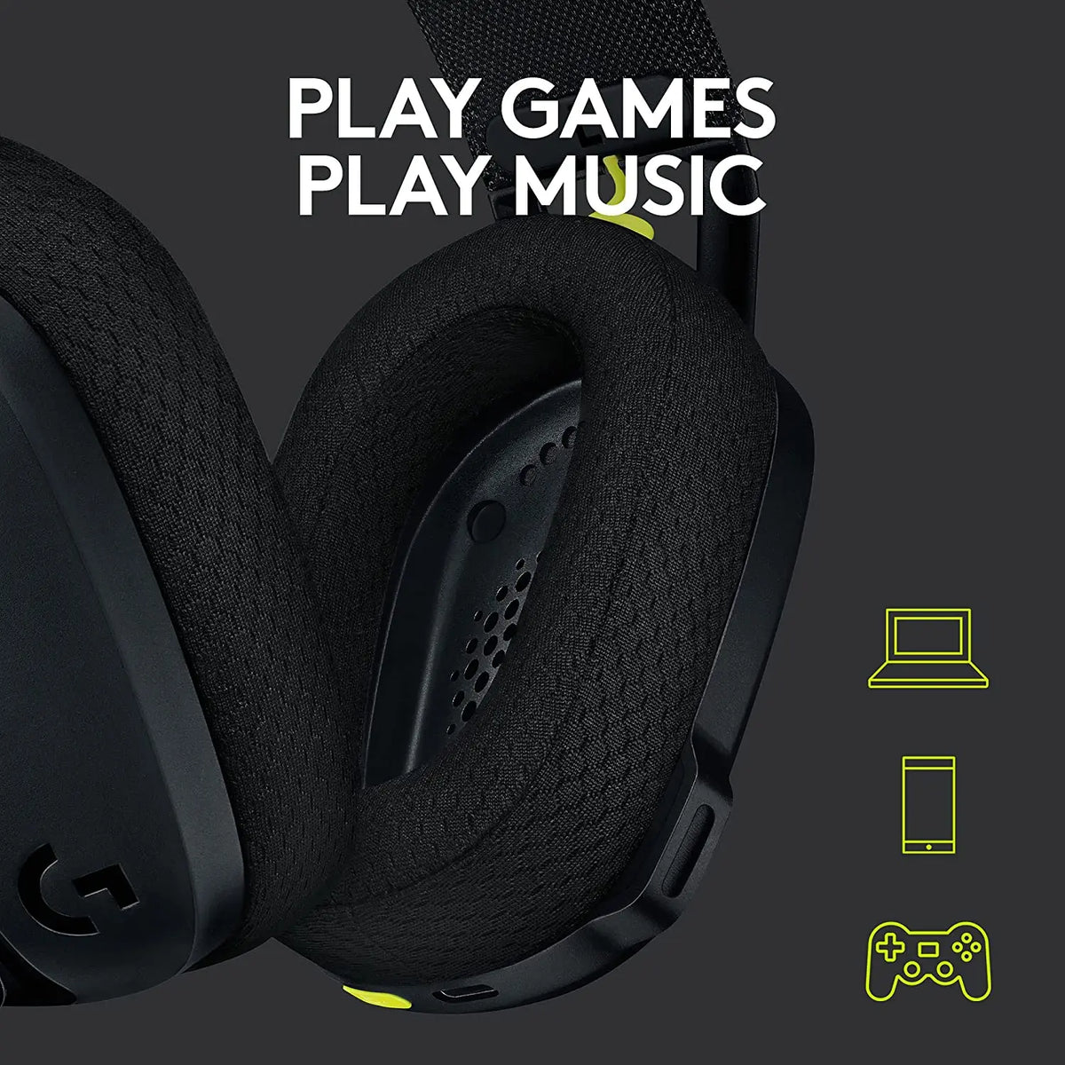 Logitech G435 LIGHTSPEED Gaming Headset – Black