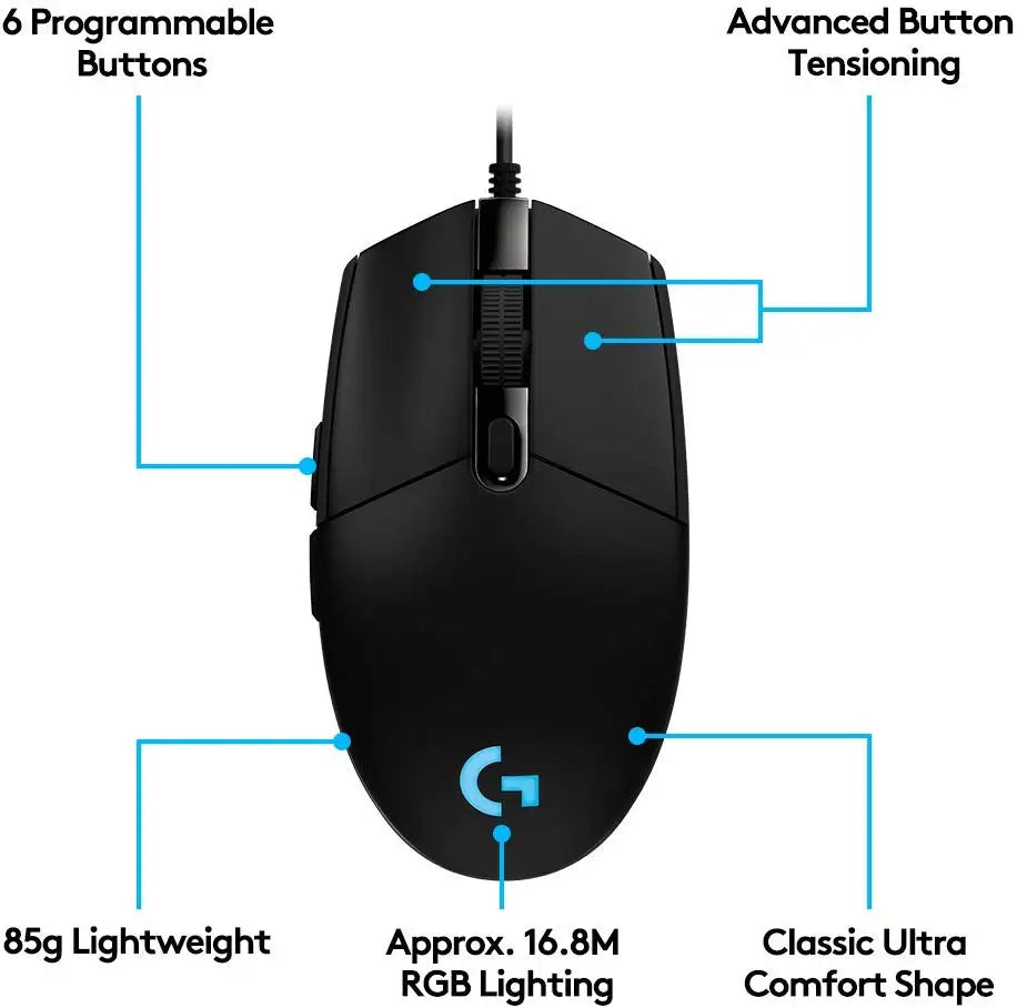 Logitech Wired Gaming Mouse G102 – Blue
