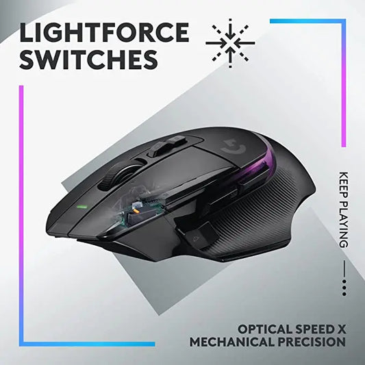Logitech G502 X PLUS LIGHTSPEED Wireless RGB Gaming Mouse -Black