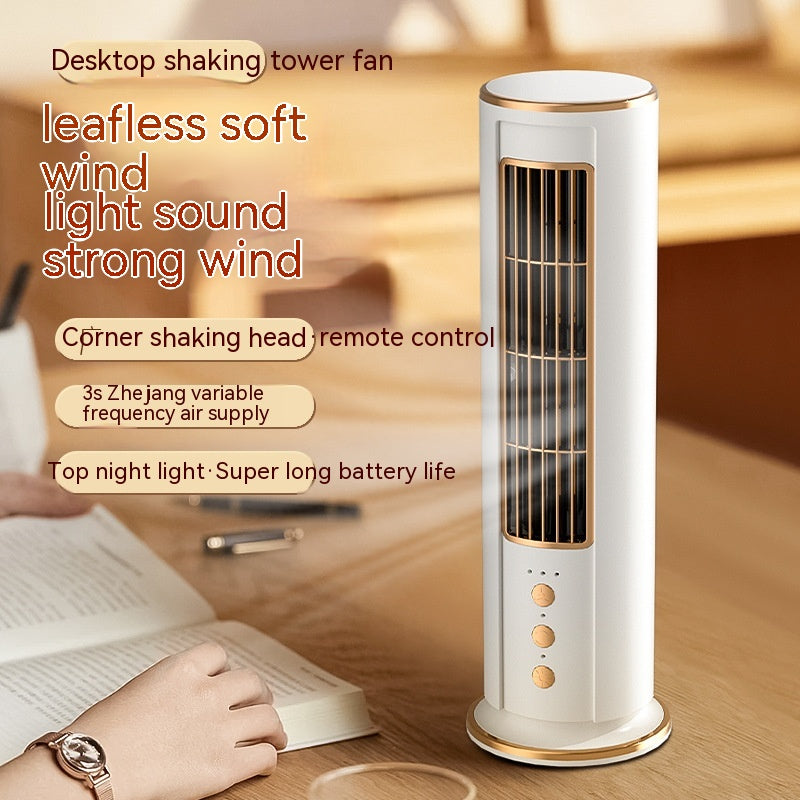 Portable USB Tower Fan with Night Light