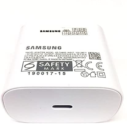 Samsung 25W USB-C Wall Charger Set – TA800 – White (UK Plug)