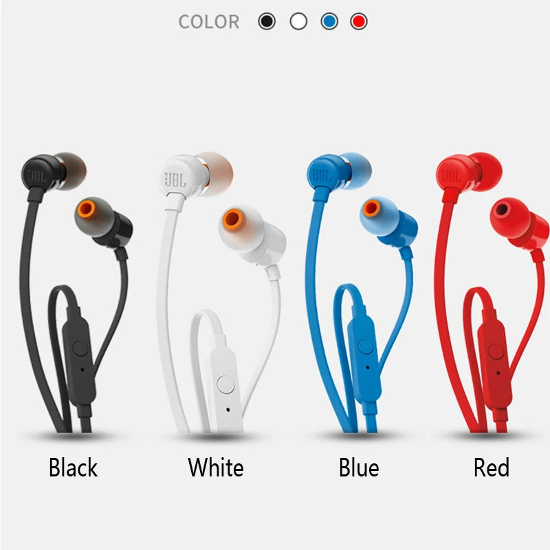 JBL TUNE 110 Wired Earphones – Black