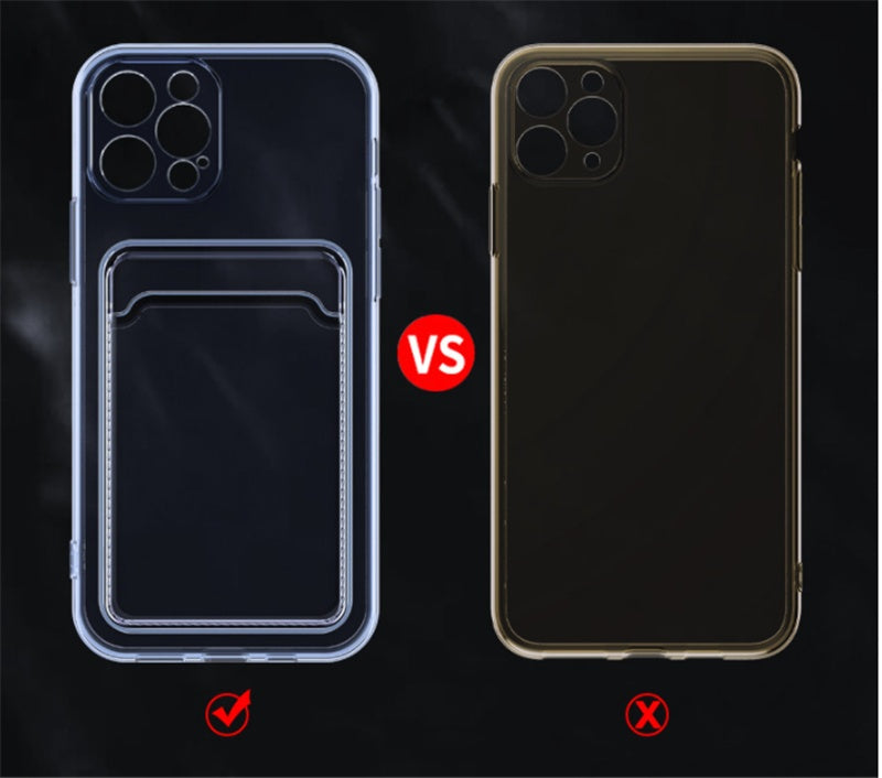 Transparent Anti-Yellowing Phone Case with Card Slot – view 3