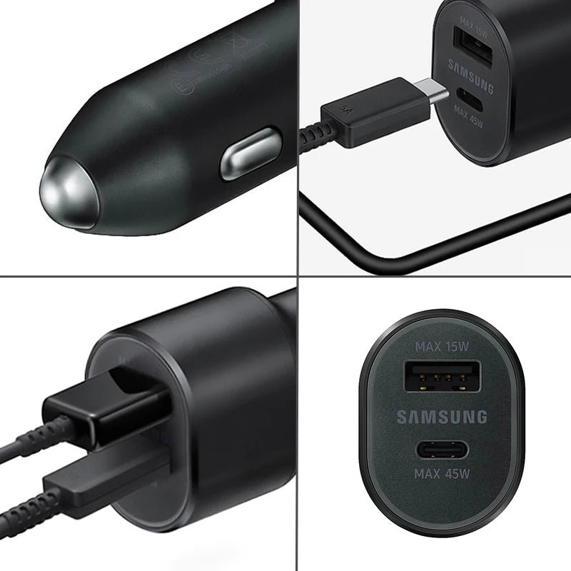 Samsung 60W Dual USB Car Charger with Fast Charging