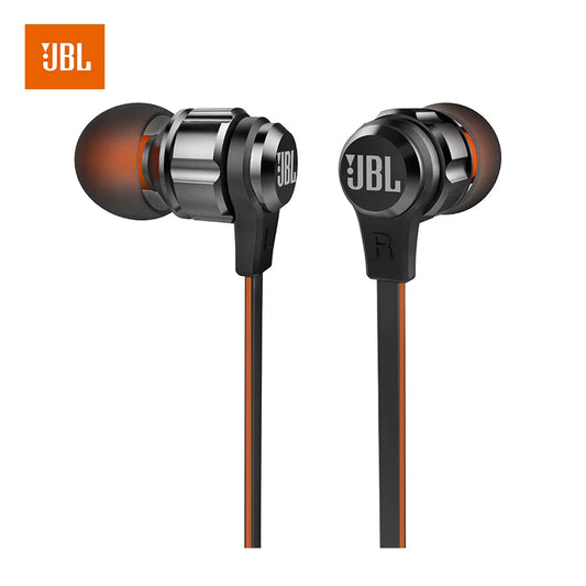 JBL T180A Wired In-Ear Headphones with Mic – 3.5mm Black