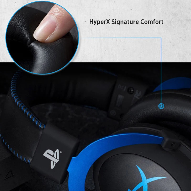 HyperX Cloud Official PS4 & PS5 Gaming Headset – Noise Cancelling Mic – Black