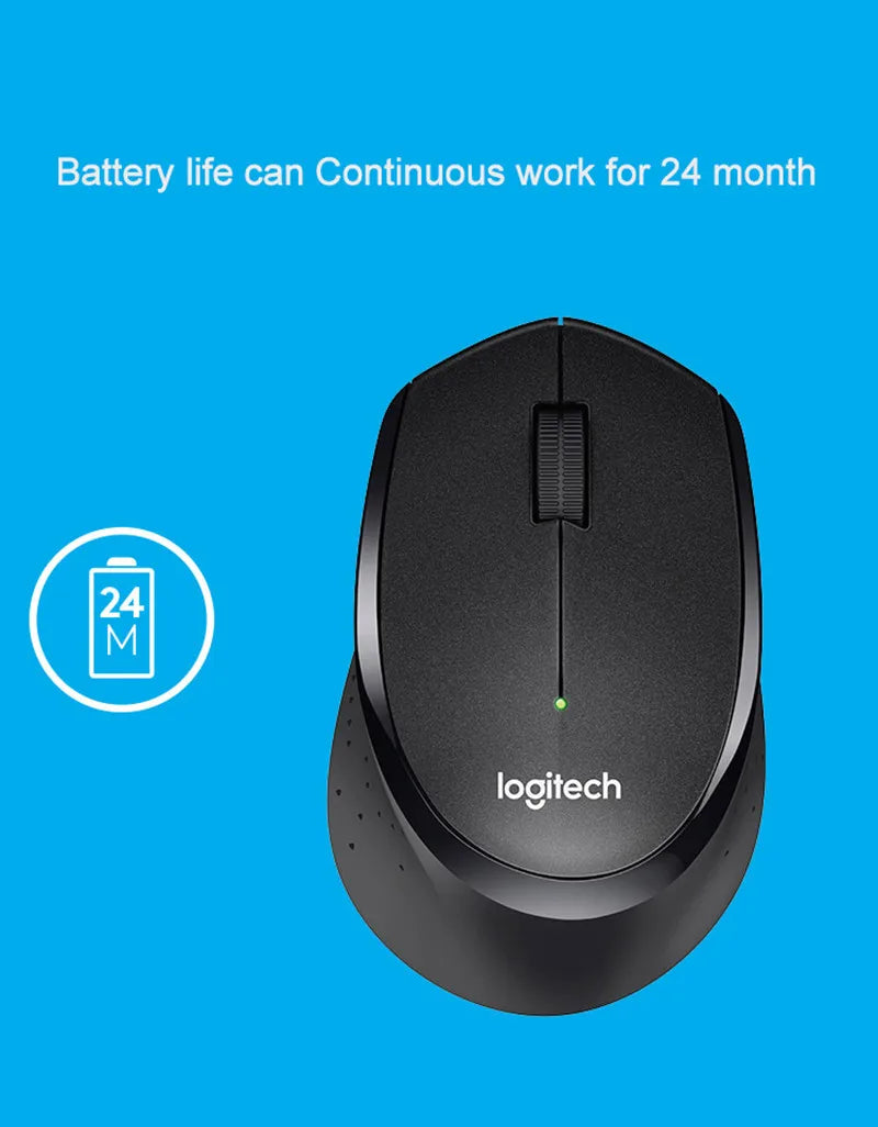 Logitech M330 Silent Plus Wireless Mouse – Black