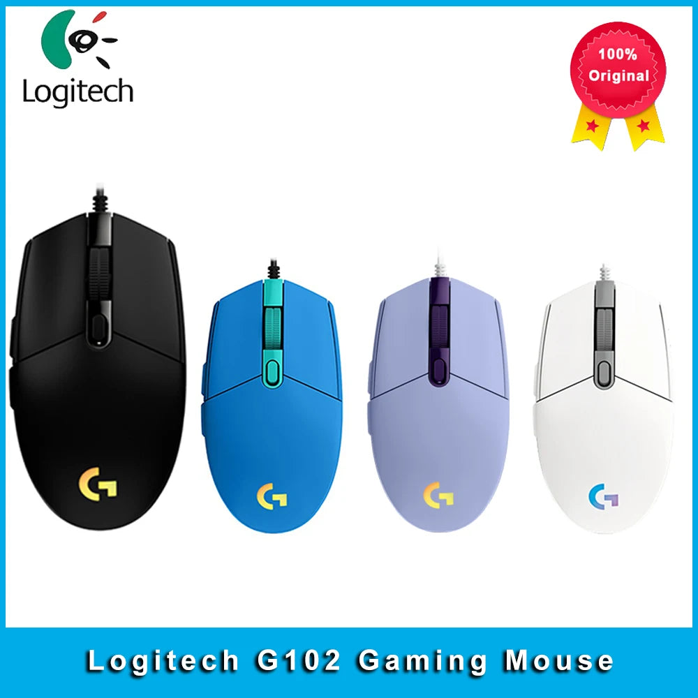 Logitech G102 Gaming Wired Mouse – White