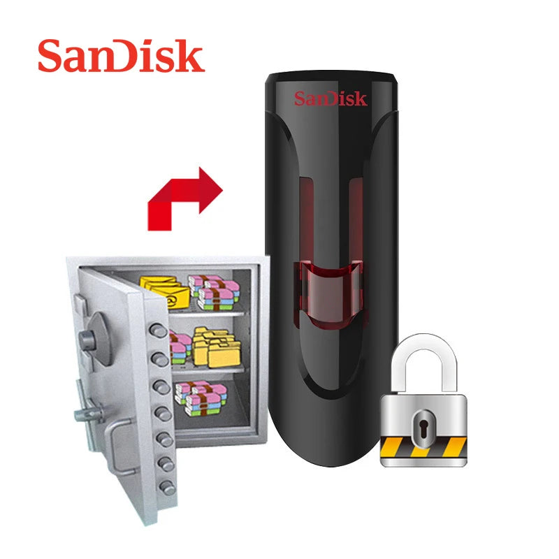 SanDisk CZ600 128GB USB 3.0 Flash Drive – Ultra-Fast Retractable Stick