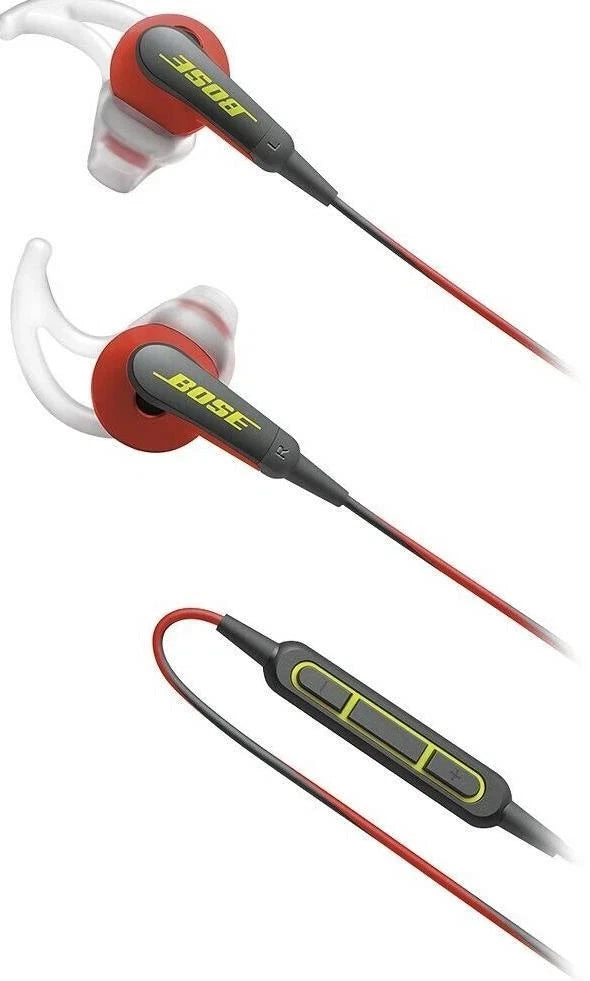 Bose SoundSport wired in-ear headphones in Power Red