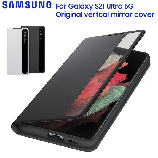 Samsung Mirror Cover Case for Galaxy S21 – Black