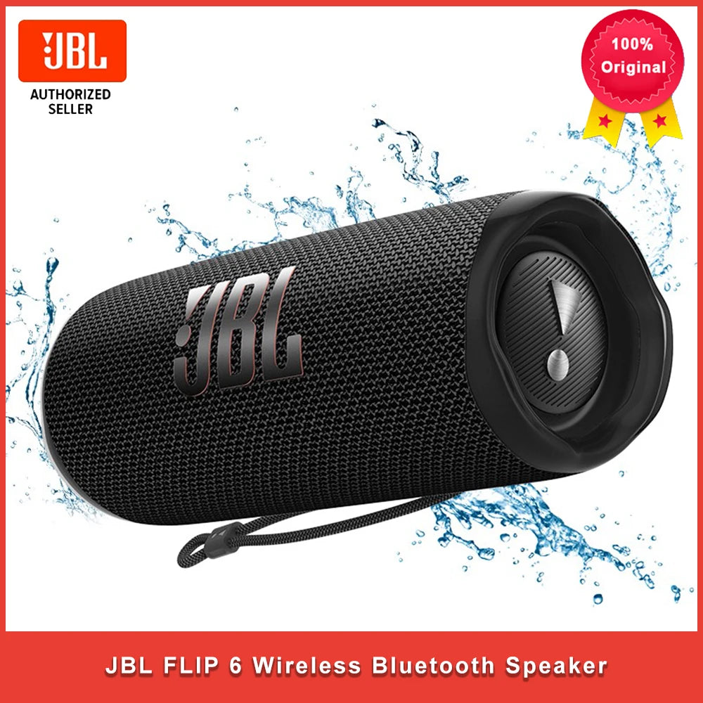 JBL Flip 6 Portable Bluetooth Speaker – Black