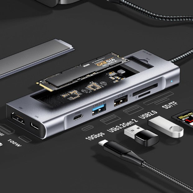 USB-C Docking Station Hub (6-in-1 / 8-in-1)