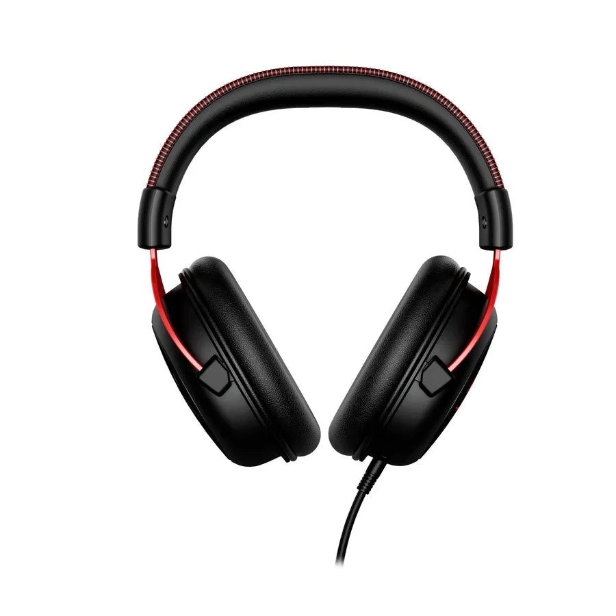 HyperX Cloud II Gaming Headset – Wired Stereo Over-Ear Mic for PC PS4 PS5 Red