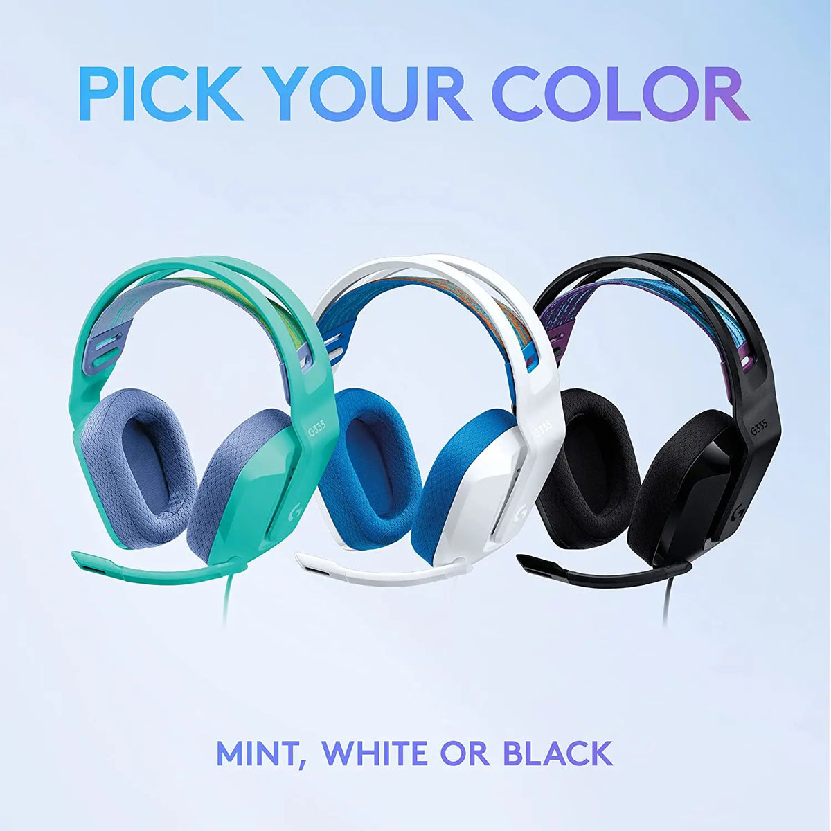 Logitech G335 Wired Gaming Headset – Black