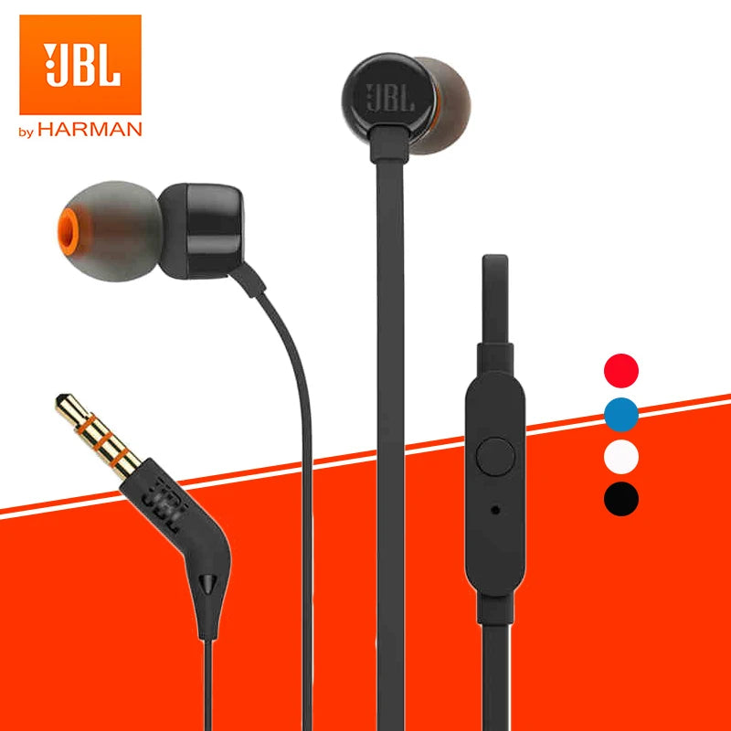JBL TUNE 110 Wired Earphones – Black