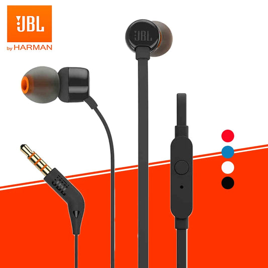 JBL TUNE 110 Wired Earphones – Black