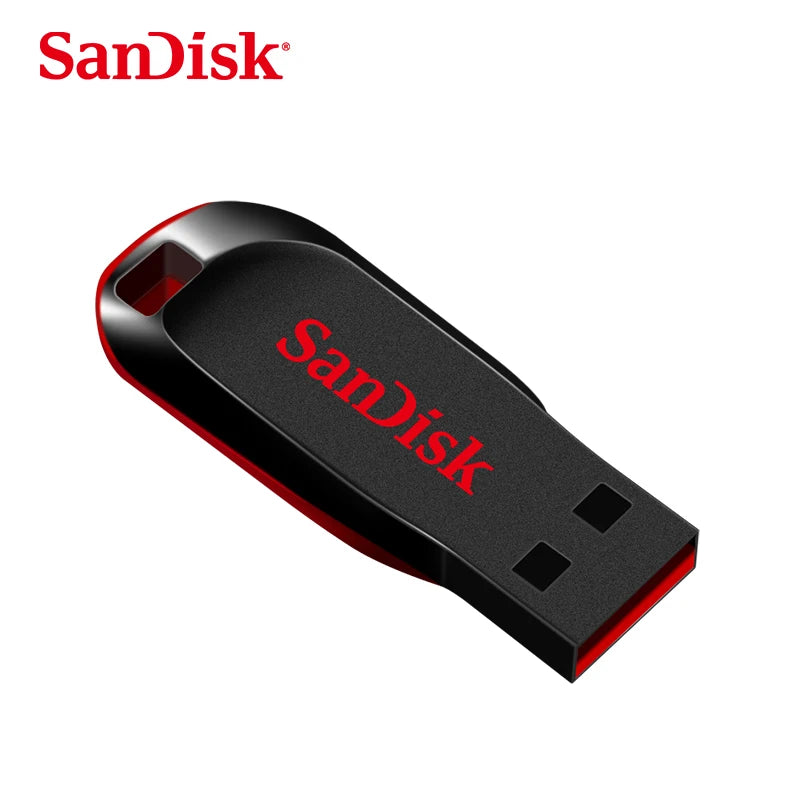 SanDisk CZ50 USB 2.0 Flash Drive – 128GB Pen Drive – Black/Red