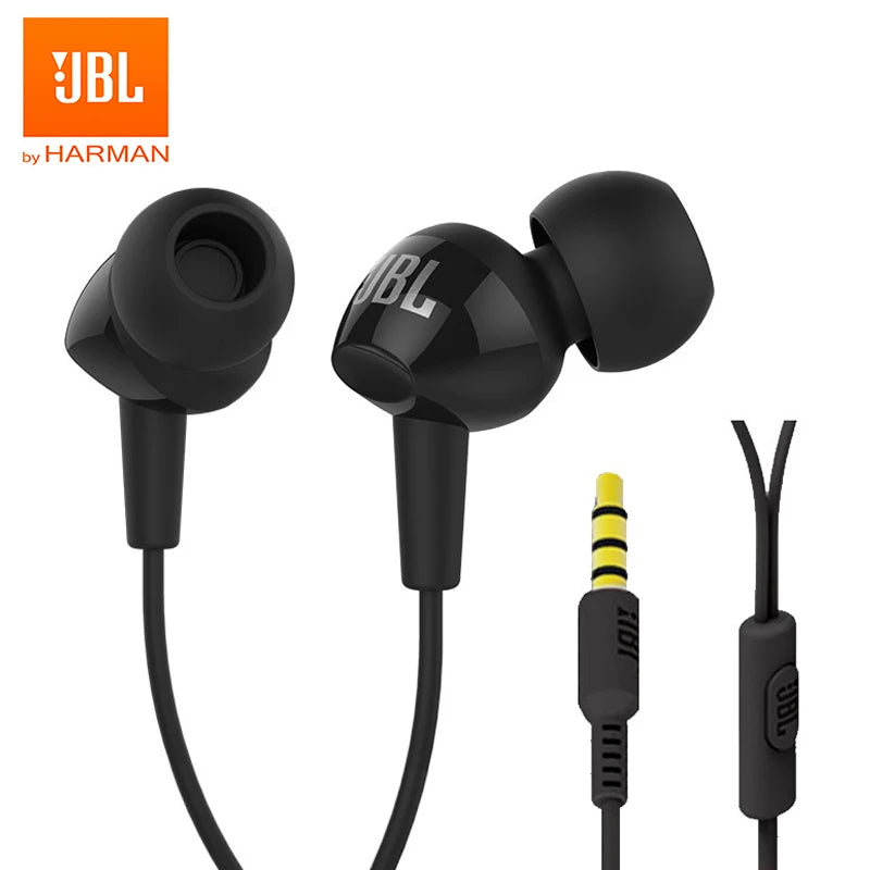 JBL C100Si Wired Earphones – Black