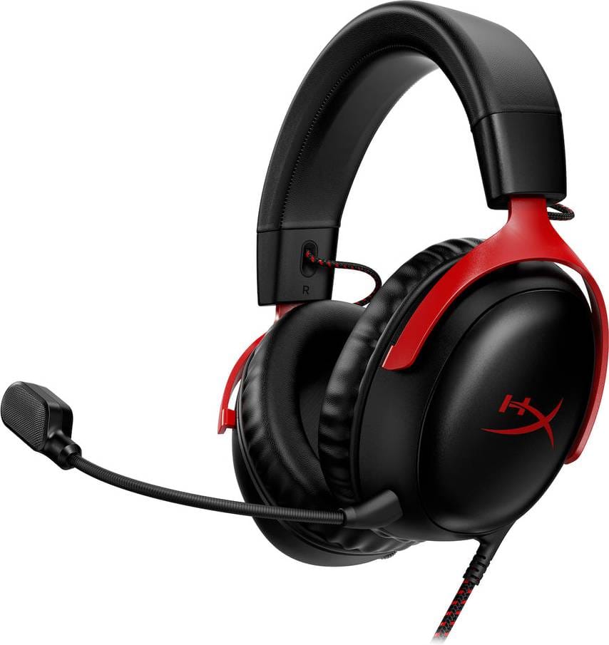 HyperX Cloud III Wired Gaming Headset – Black/Red