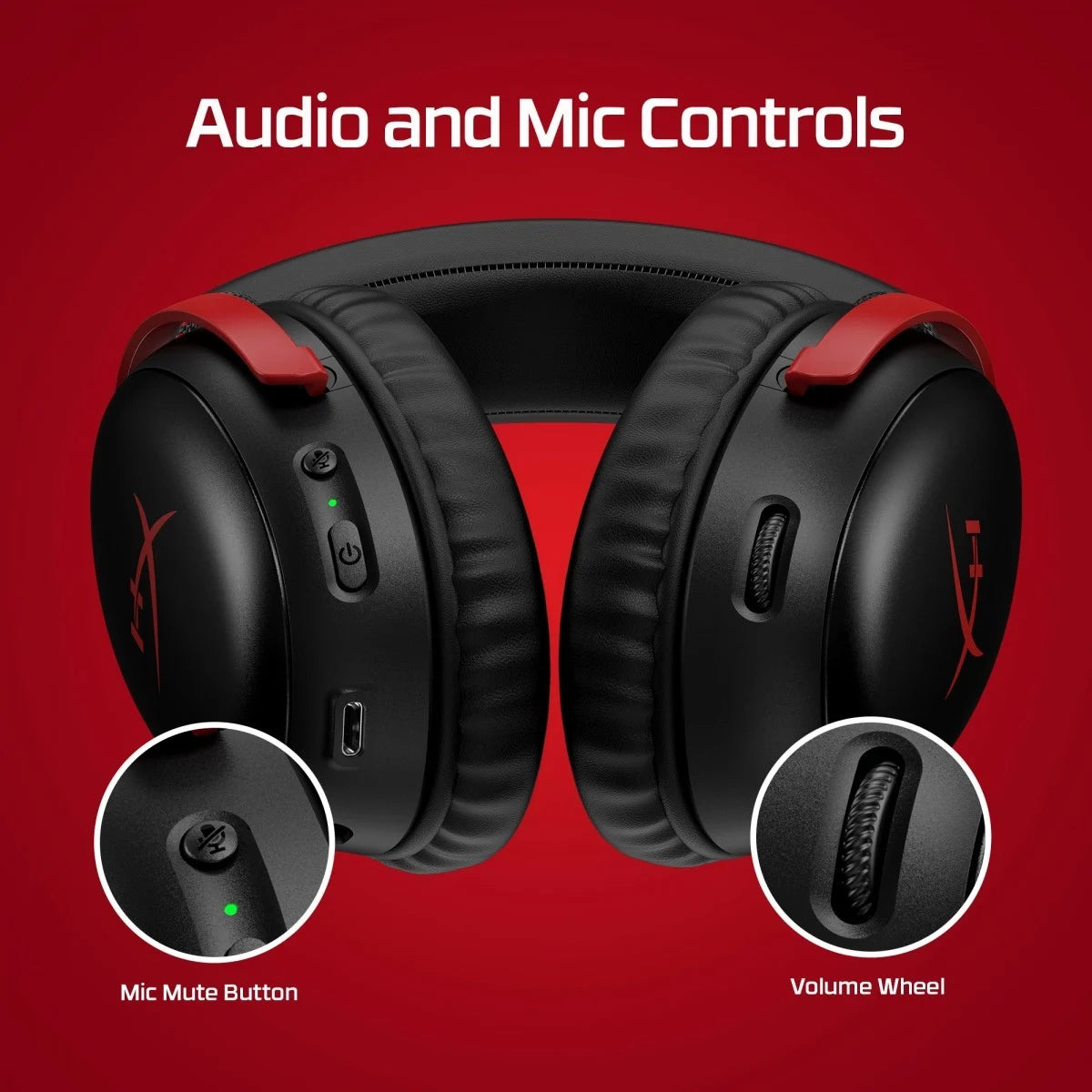 HyperX Cloud III Wireless Gaming Headset Black/Red
