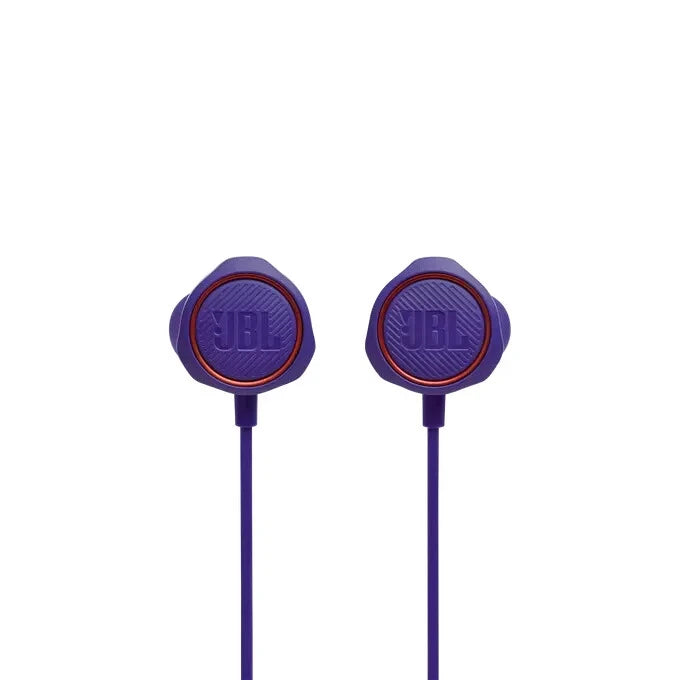 JBL Quantum 50 Gaming Headset – Wired 3.5mm In-Ear Headphones with Mic (Purple)