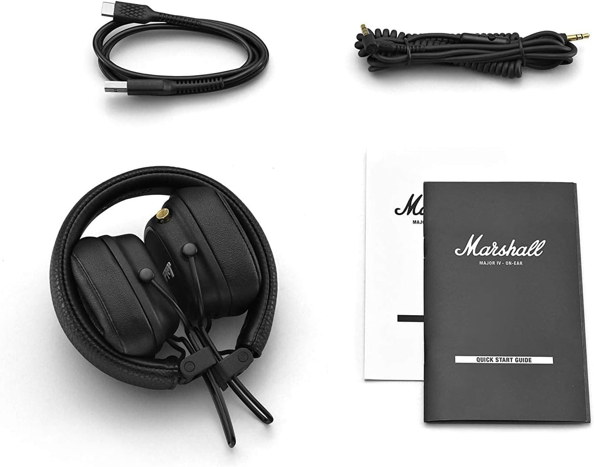 Marshall Major IV Wireless Bluetooth Headphones – Black