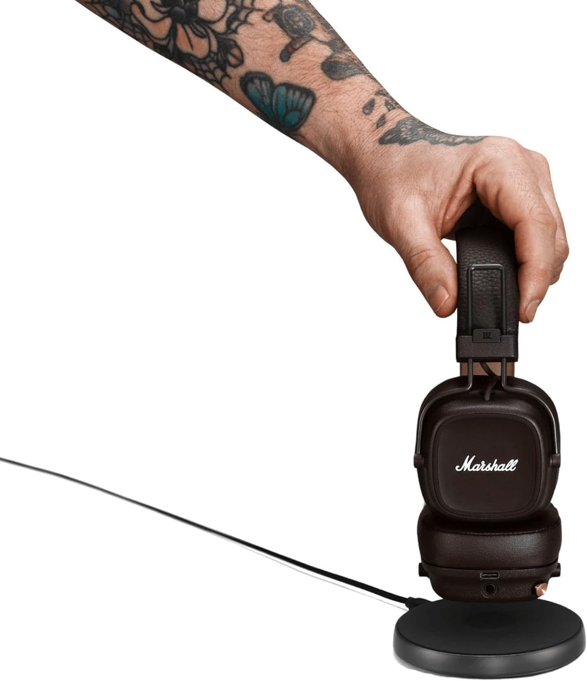 Marshall Major IV Wireless Bluetooth Headphones Brown