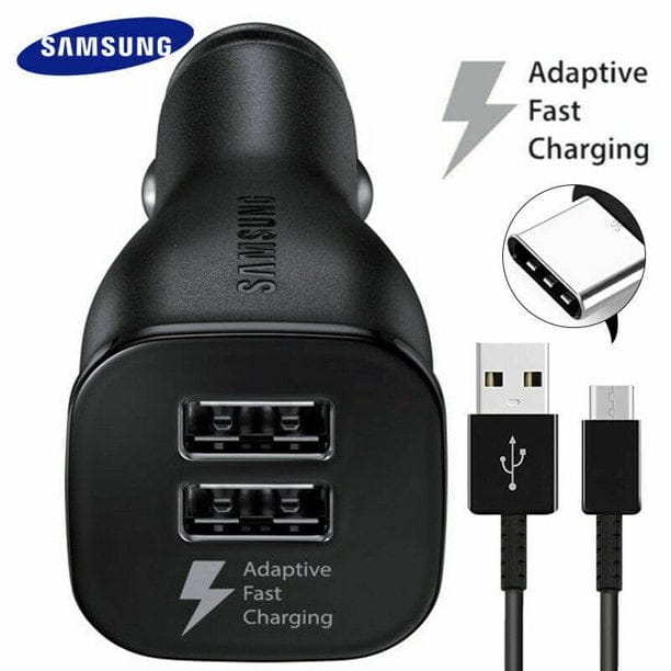 Genuine Samsung EP-LN920 15W Dual USB Car Charger Set