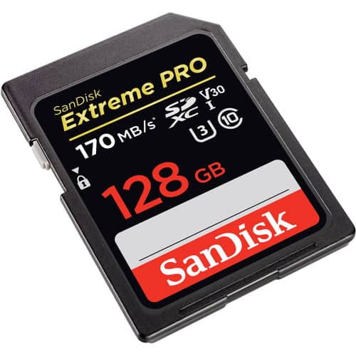SanDisk 128GB Extreme PRO SDXC Memory Card
